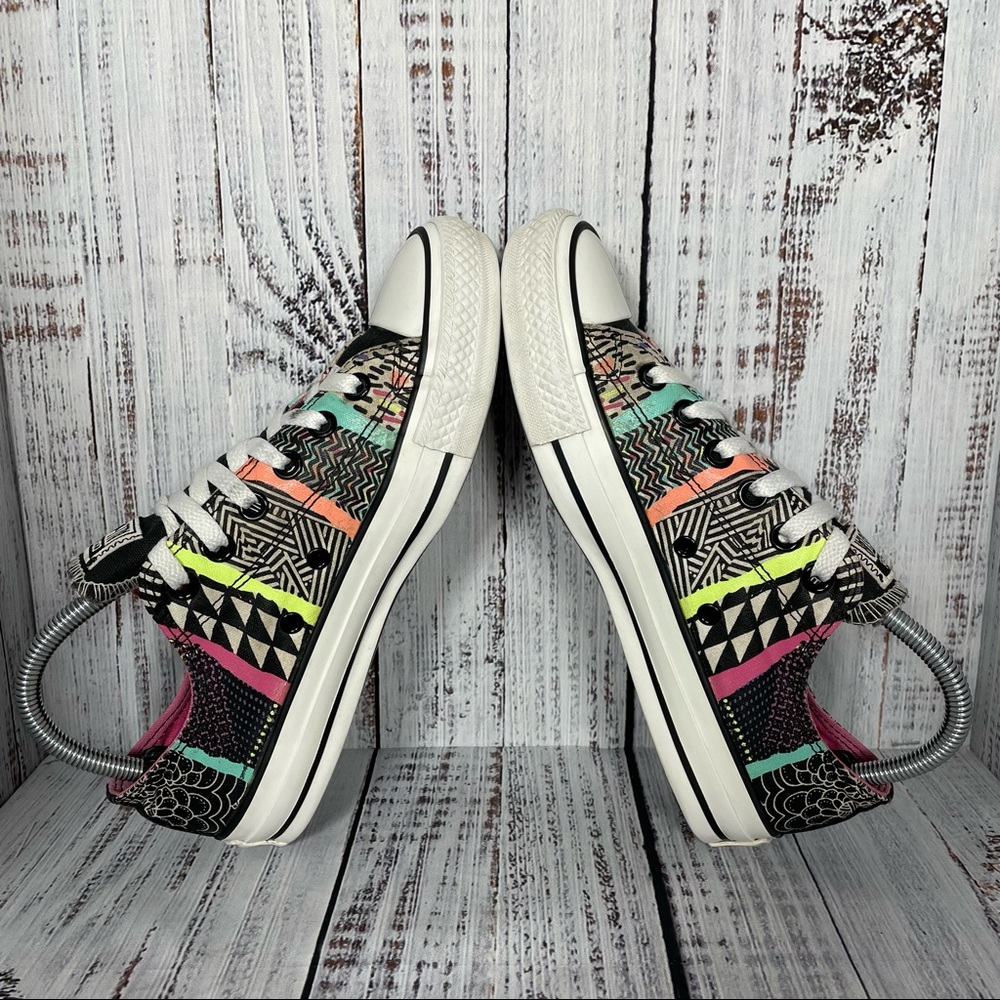 Converse All Star Neon Tribal Print Sneakers Retired Print - Picture 6 of 12